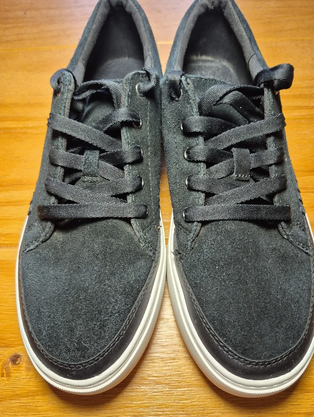 UGG Black Suede Platform Sneakers - Womens Size 8